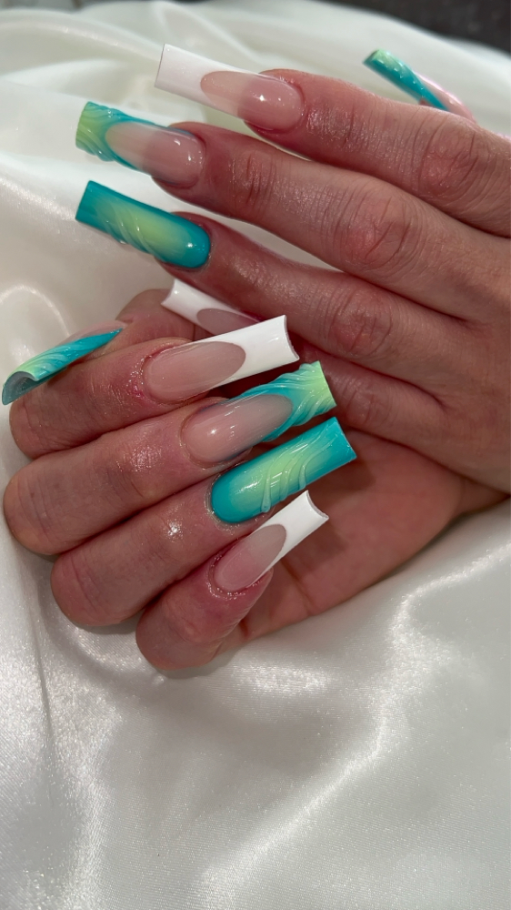 Long Full Set at IvoryLux Nails & Beauty in Bronx, NY