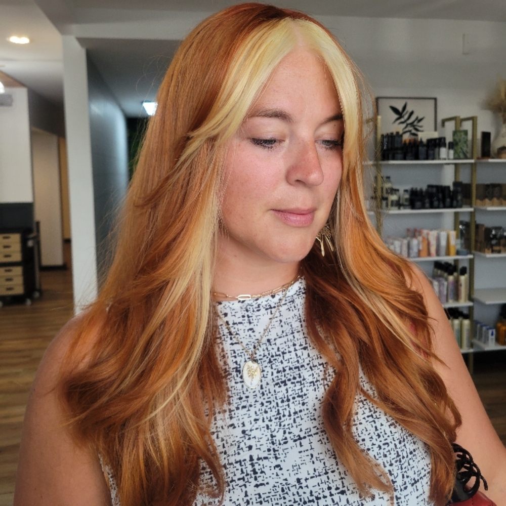 Face-framing Highlight|Block Color at Casey at Revive Hair Studio in Richmond, KY