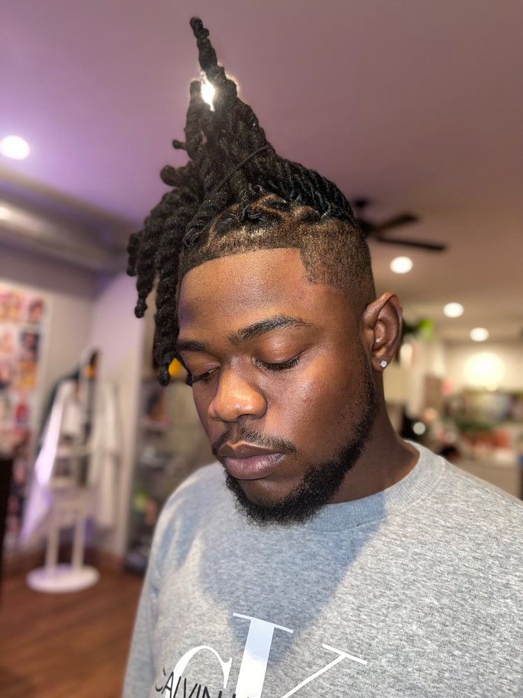 Loc Retwist On Half head