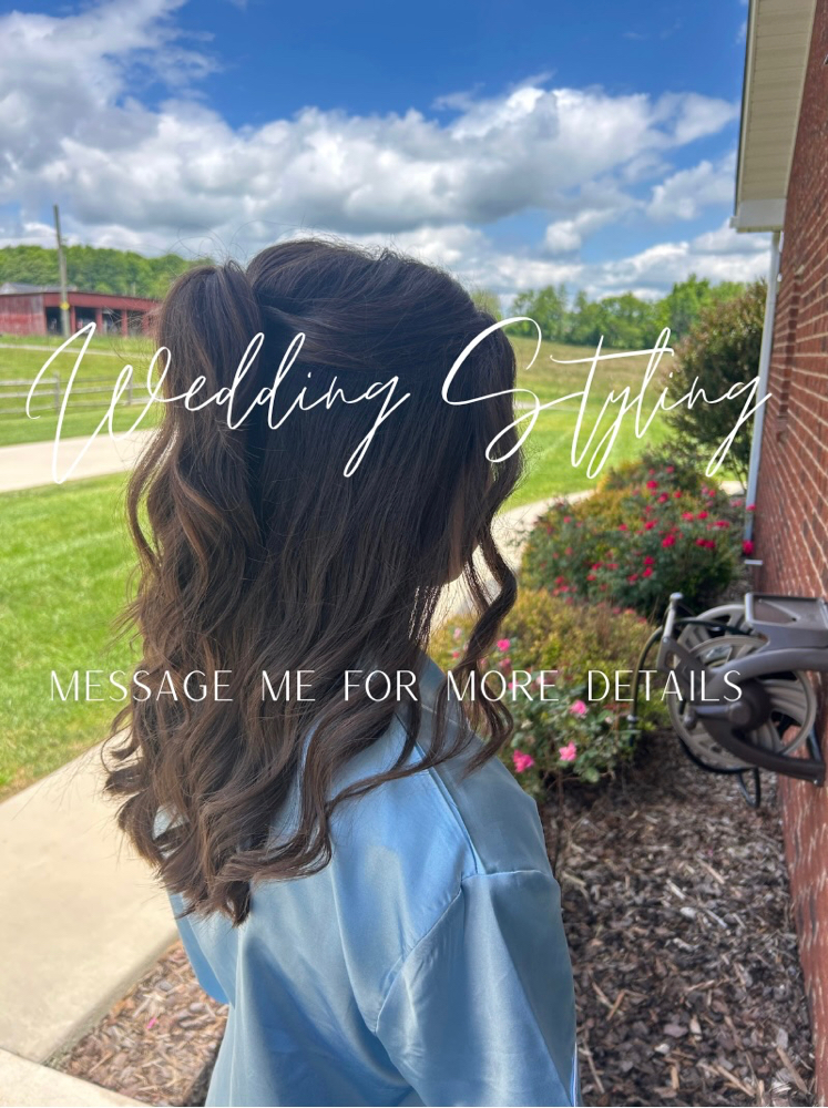 Wedding Styling at Hair by Kenzie in Johnson City, TN