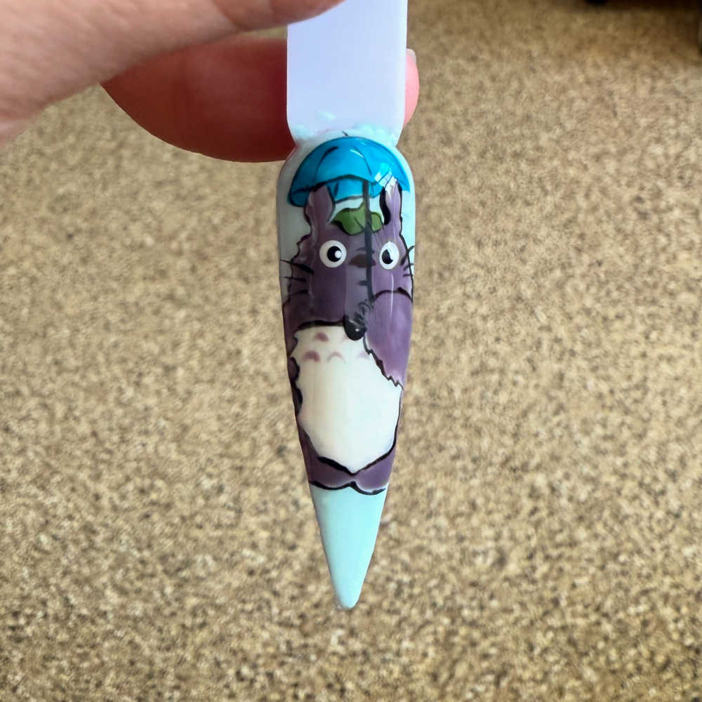 Intricate nail art