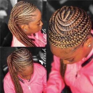 Zebra Braids at Hollywood Soul Salon Ouchlesshairbraiding in San Diego, CA