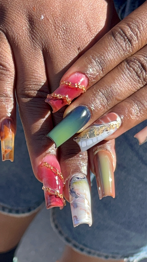 Gel X Freestyle Set at Savage Glow Beauty Bar in Brooklyn, NY