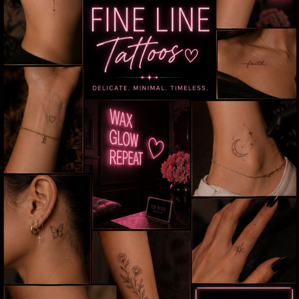 Fine Line Tattoo at The Body Boutique ๐ง in Houston, TX