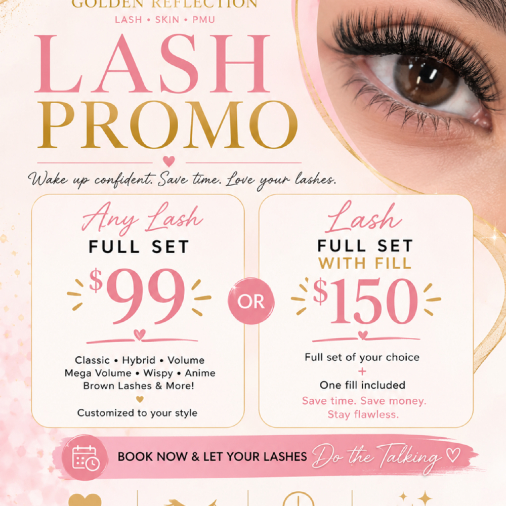 Lash Promo at Golden Reflection in Tucson, AZ