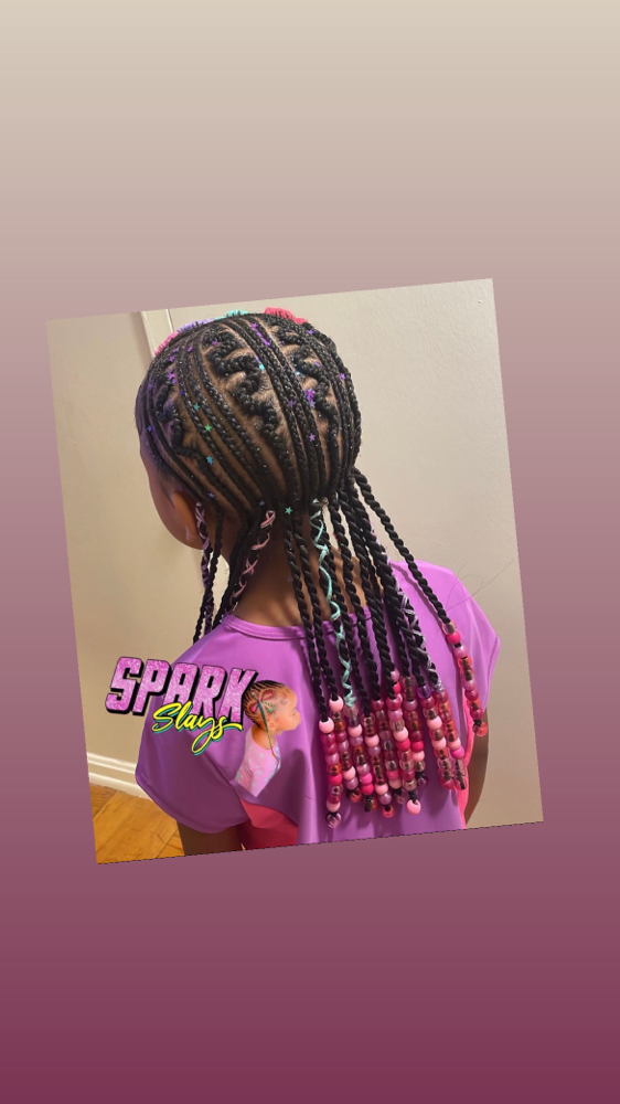 Kids Fun Straightbacks (13+ Braids)