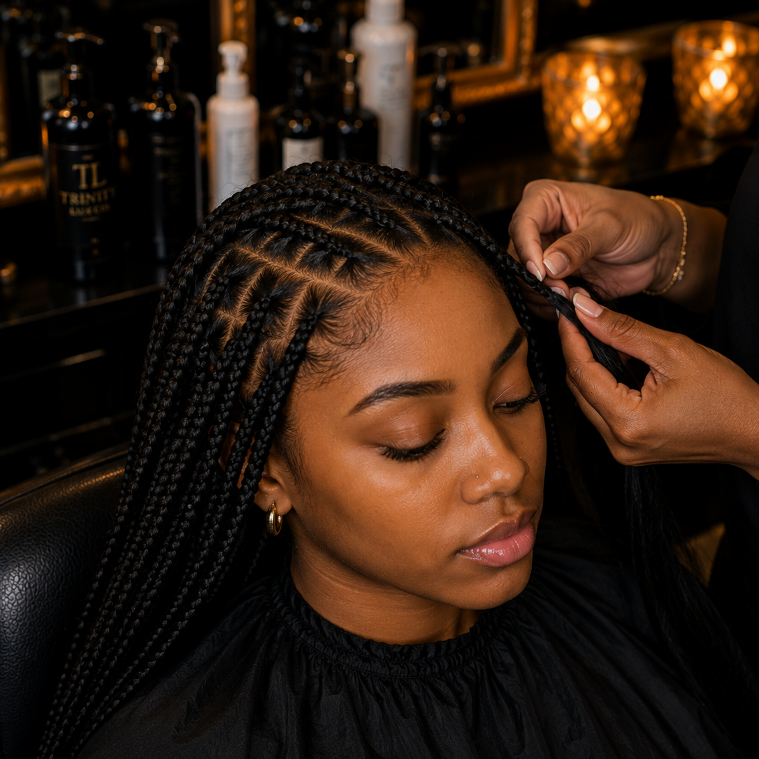 Box Braids w/ Extensions at Trinity Lux Co in savannah, GA