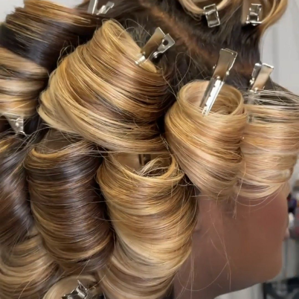 Add On Volume Blowout Pincurls at Britney Beauty LLC in Harker Heights, TX