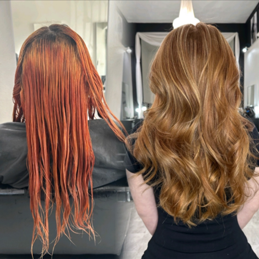 Color Correction at Looks by MJ in Pasadena, CA