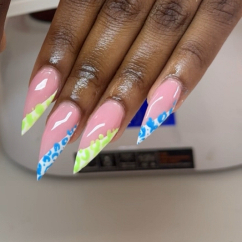 Sculpted Acrylic Nails at The Nail District in Reisterstown, MD