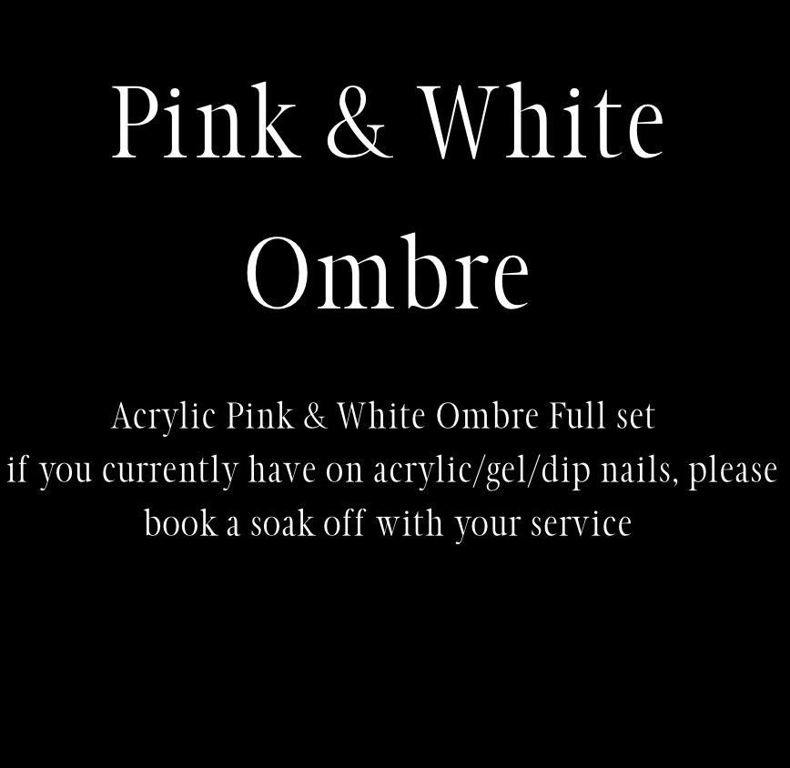 Pink & White Ombre