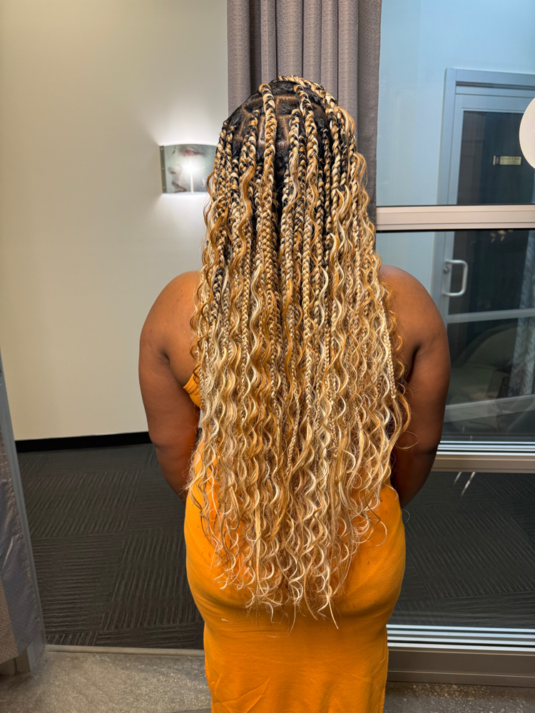 Medium Knotless braids (boho)
