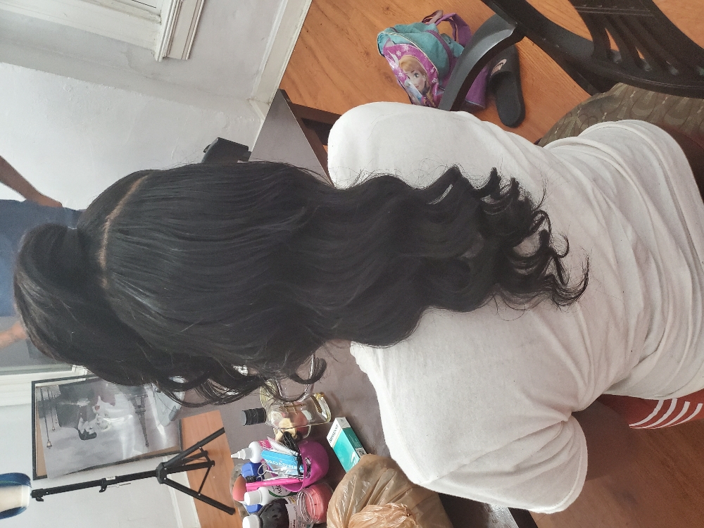 Half Up And Down Quick Weave