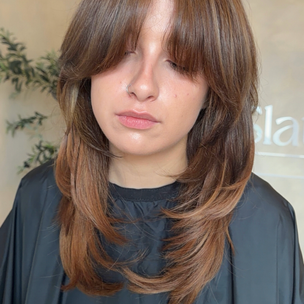 Dramatic Haircut at Golden Hour Studio in Loveland, CO