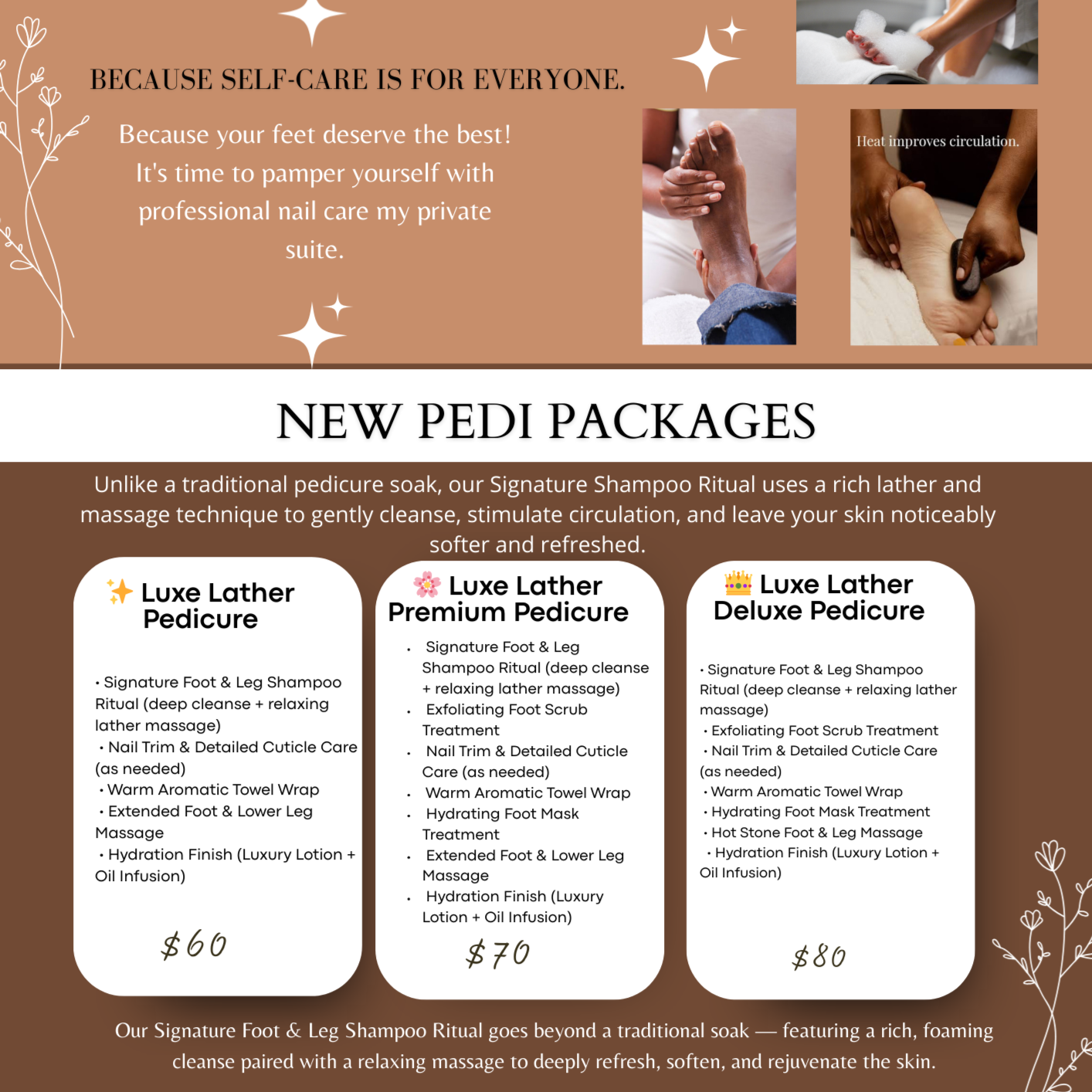 Waterless Luxe Shampoo Pedicures at The Pedi Pod aka Lena’s in Laurel, MD