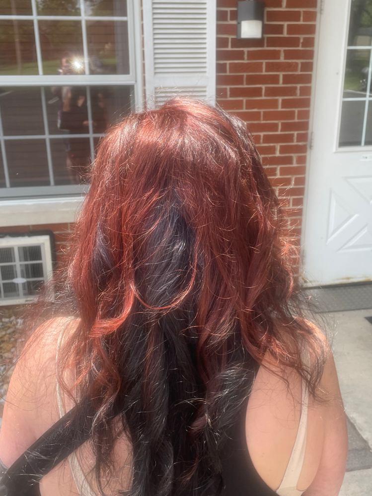All over color appliction