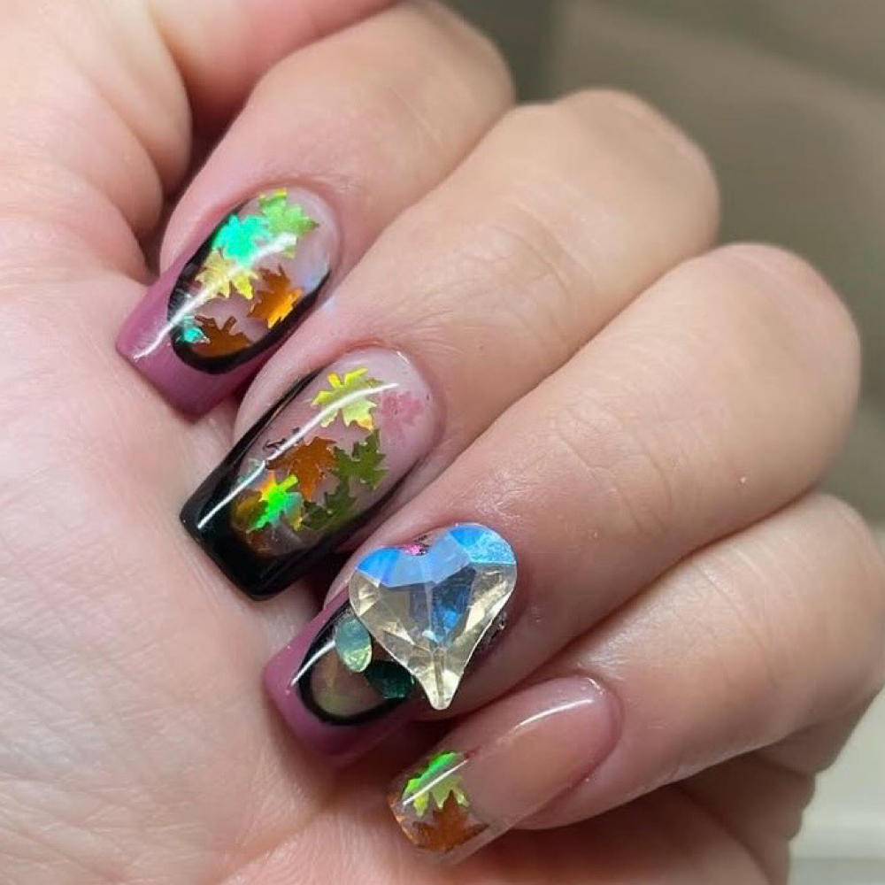 Acrylic Square Shape (size: Medium) at Garfias Nail Studio in San Gabriel, CA