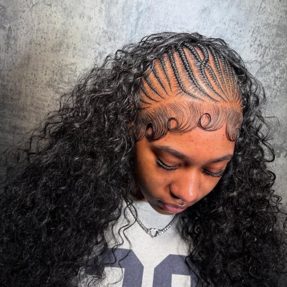 Fulani Quick Weave at Glyn hair braiding in Jacksonville, NC