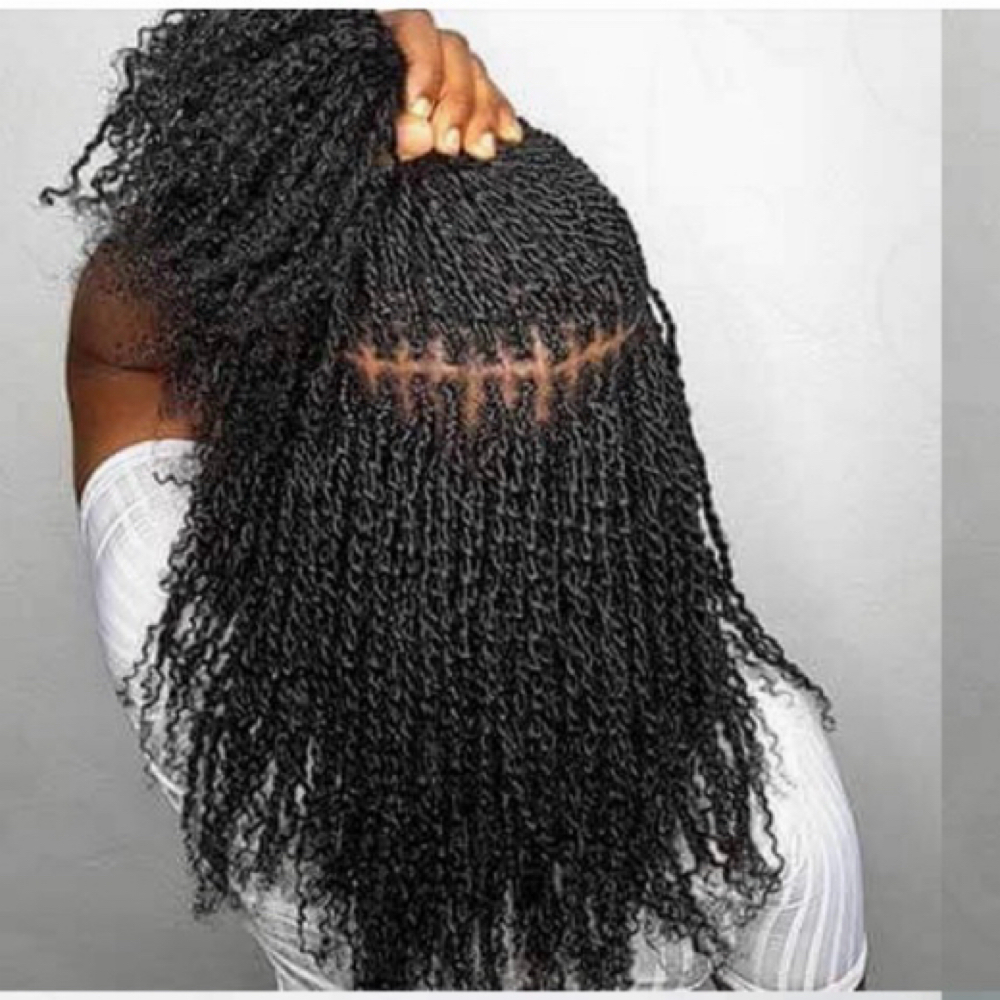 Micro Locs Twist Extensions at Kinky Rootz242 Natural Hair Studios LLC in Ft Lauderdale, FL