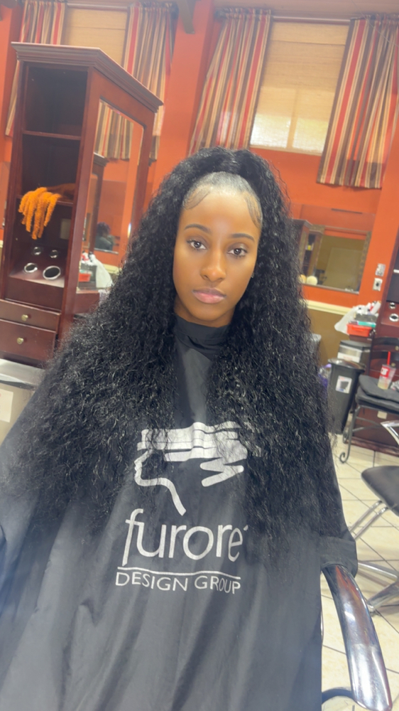 Half Up Half Down Quickweave at Blondie Beauty in Macon, GA