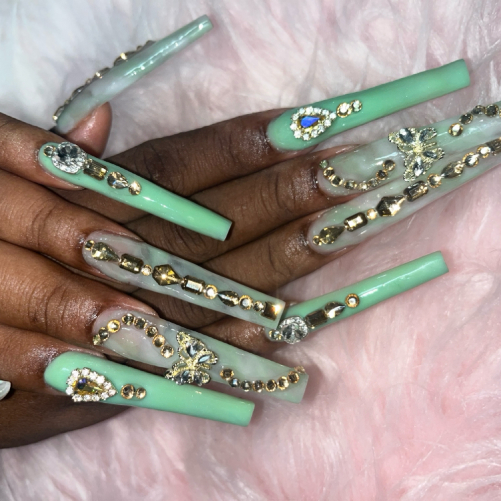 Extendos Acrylic Full Set & Fills at Nails By Shakiyra LLC in Grandview, MO