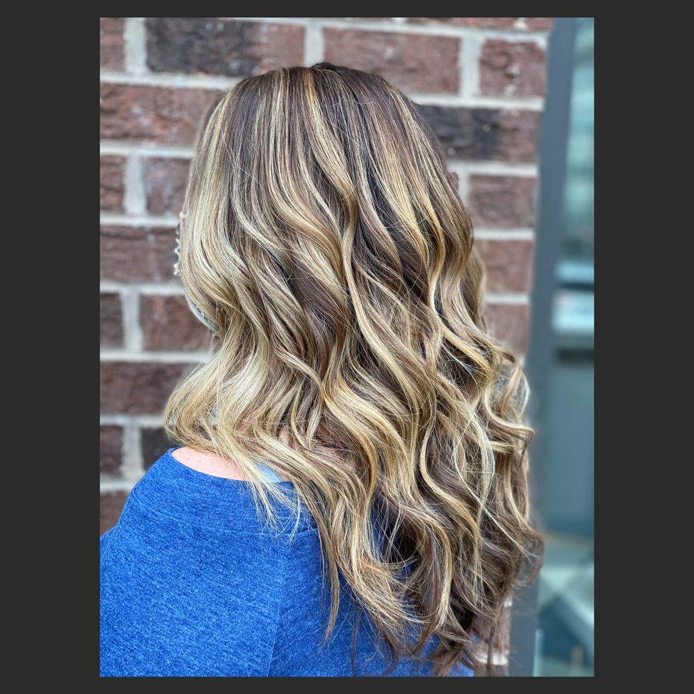 Color Reouch/Full Highlights/Haircu