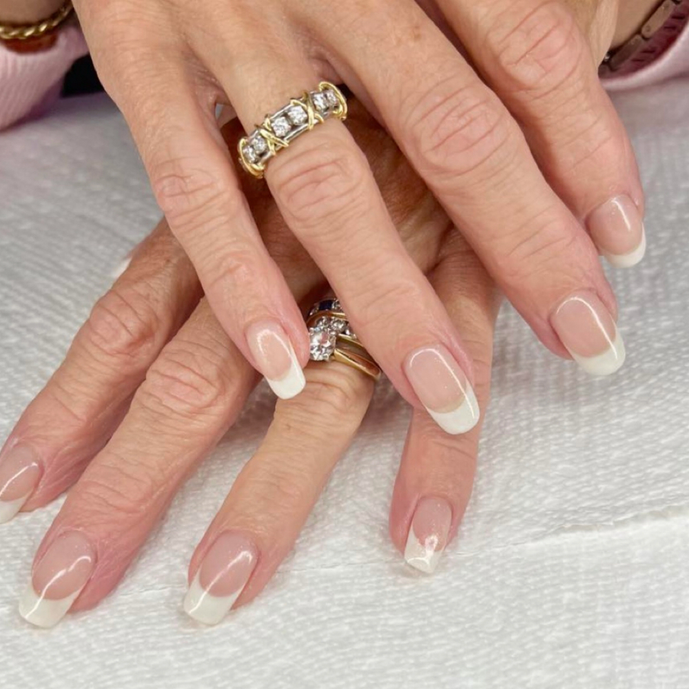 French Gel Manicure at Sugah Coat Nail Studio in Bellingham, MA