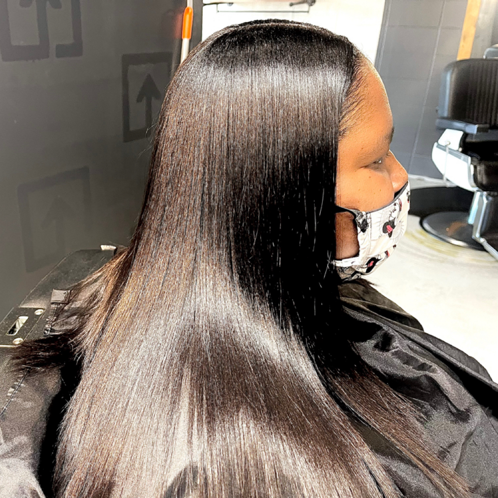 Hydration Silk Press at J. Mc Hair Studio in Hattiesburg, MS