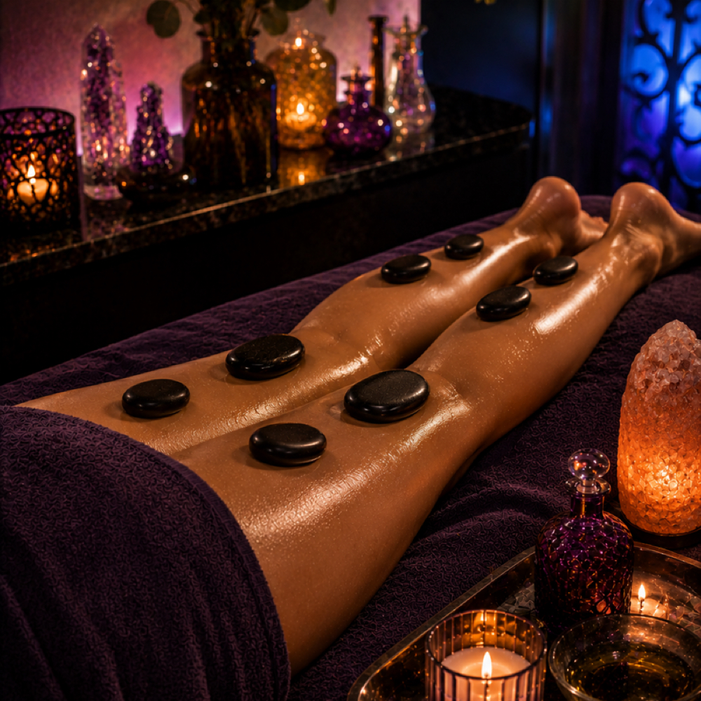 Hot Stone Massage at Amethyst Spa in Omaha, NE