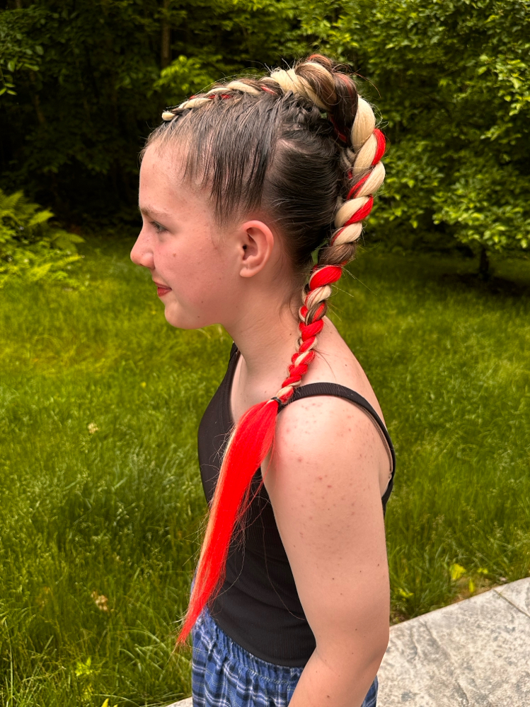 Braided Ponytail With Extensions
