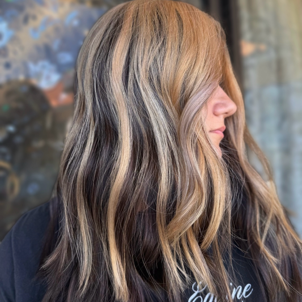 Split Dye Bleach Root Retouch at lenasbeautyspott in Escondido, CA