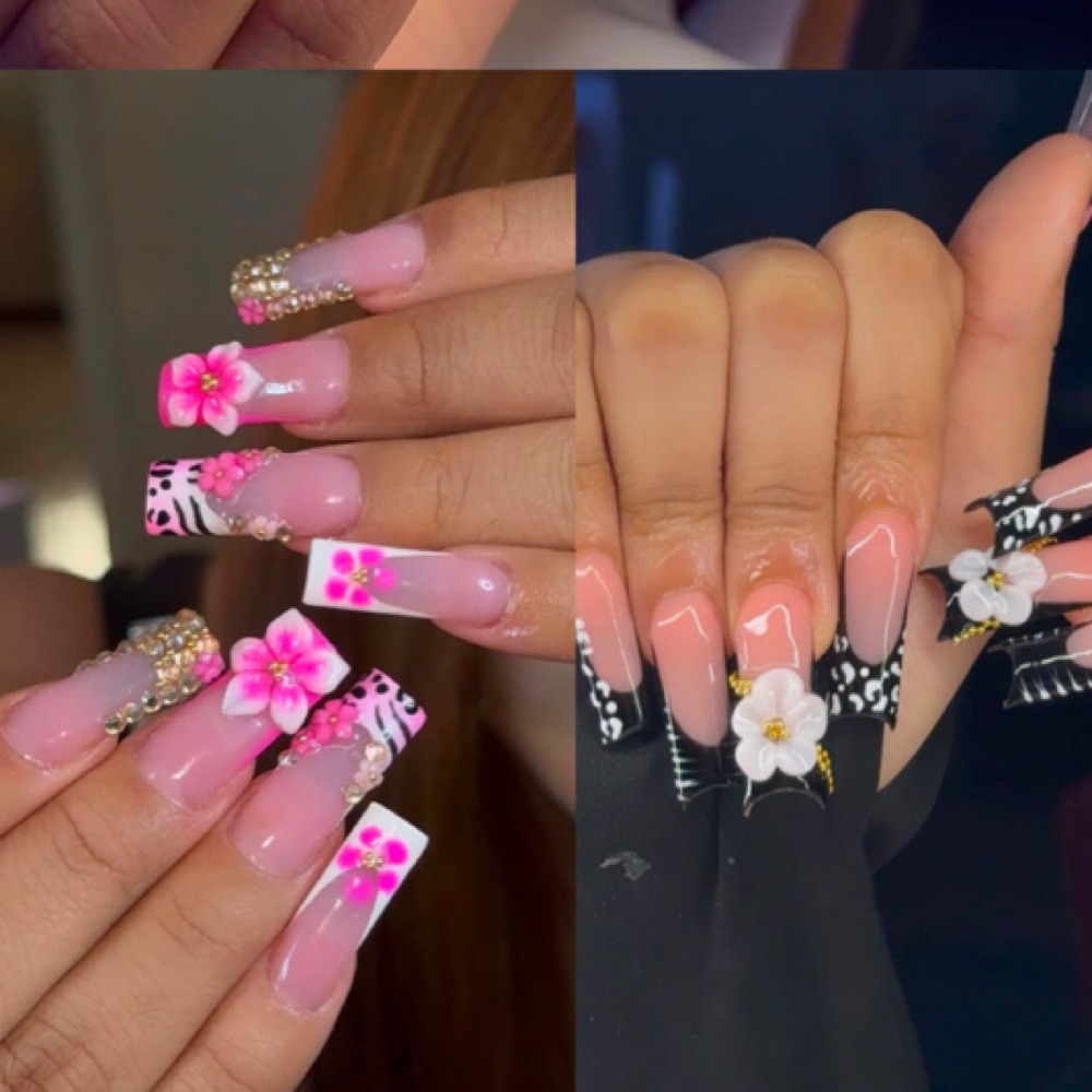 Full Design Acrylic Nails at Exclusive by luxury beauty space in Elizabeth, NJ