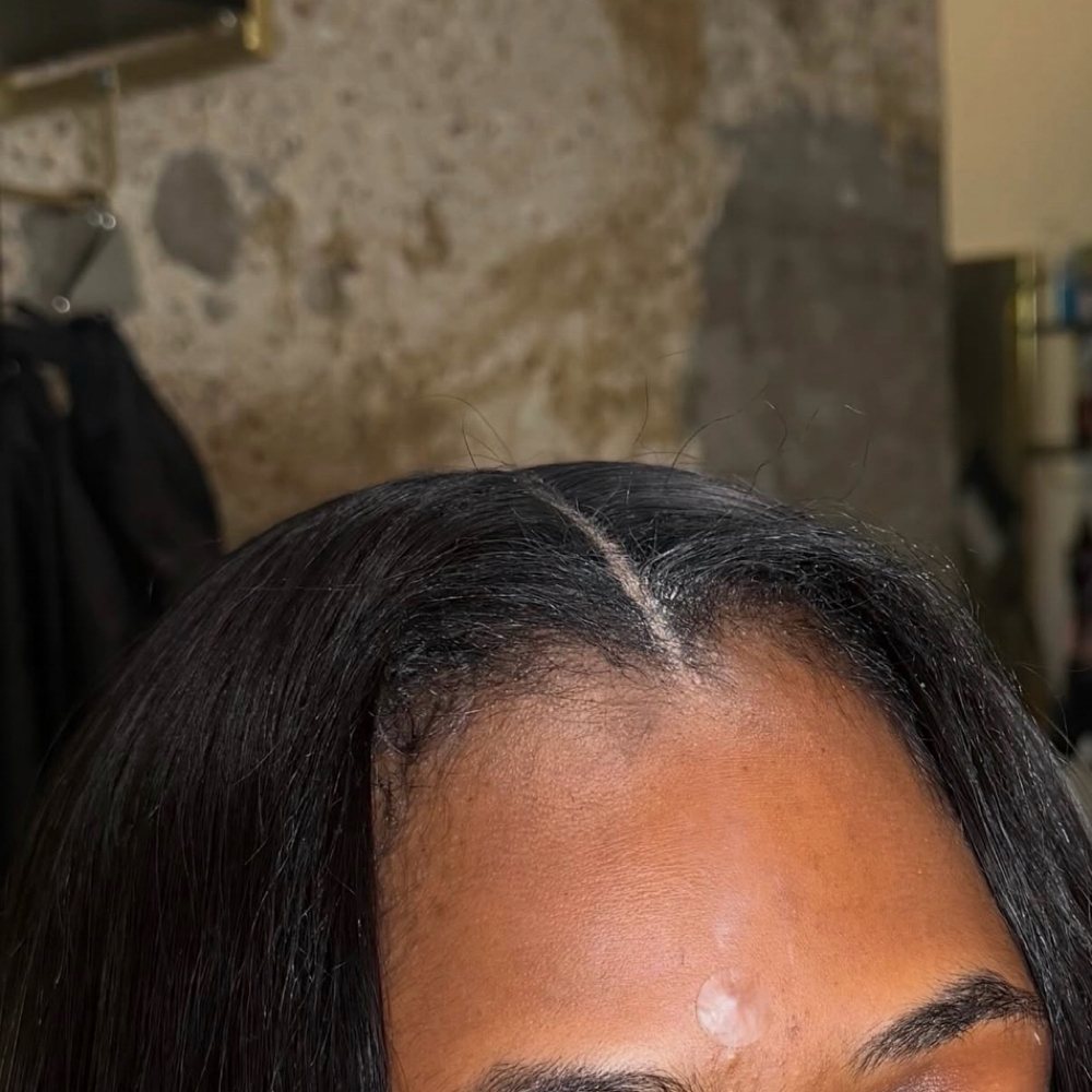 2x6 Closure behind The Hair Line QW at The Michelle B. Experience in Dallas, TX