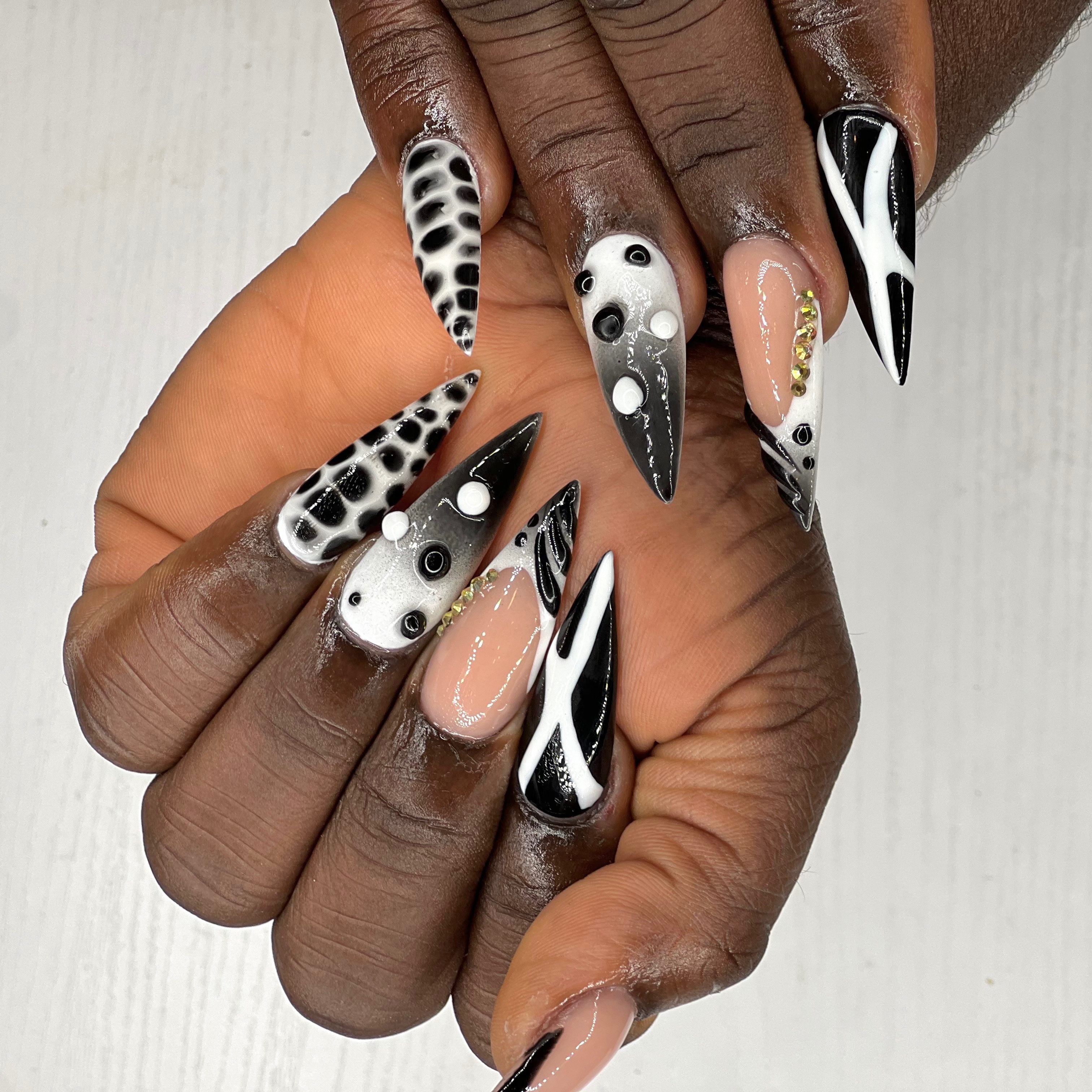 Acrylic nails at Wadu beauty bar in Indianapolis, IN