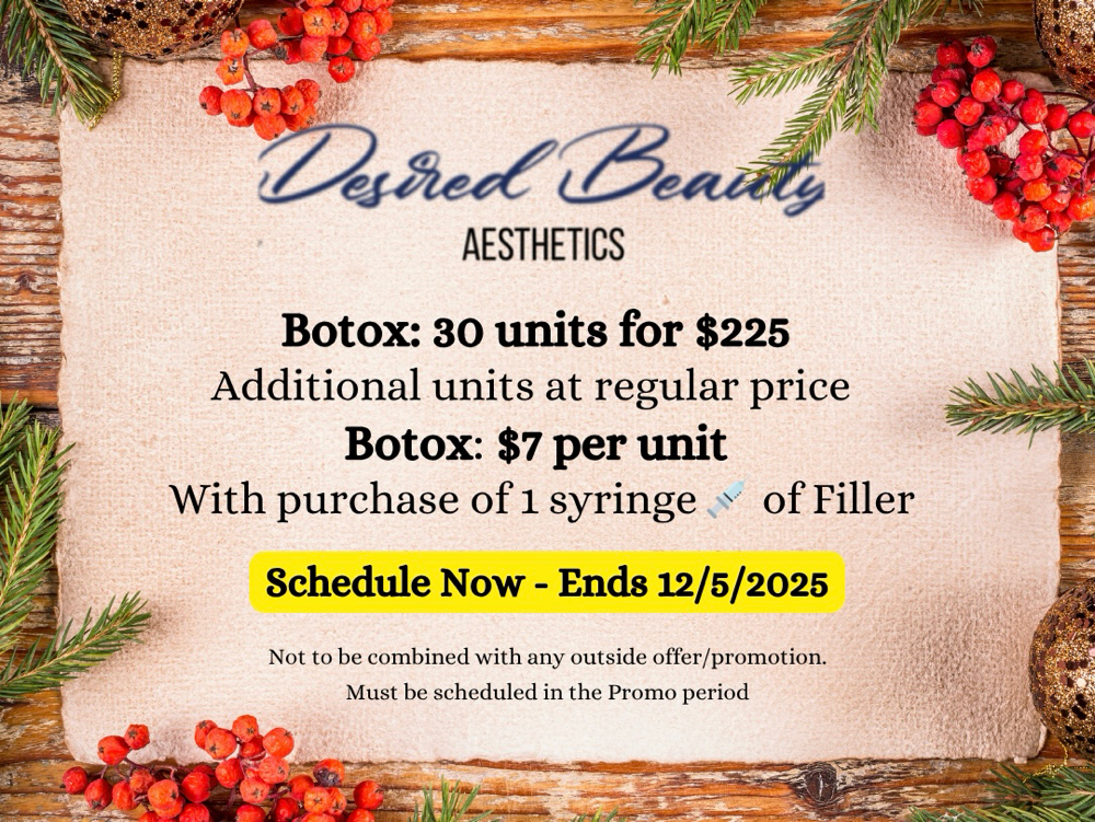 Holiday Botox 30units ($225)