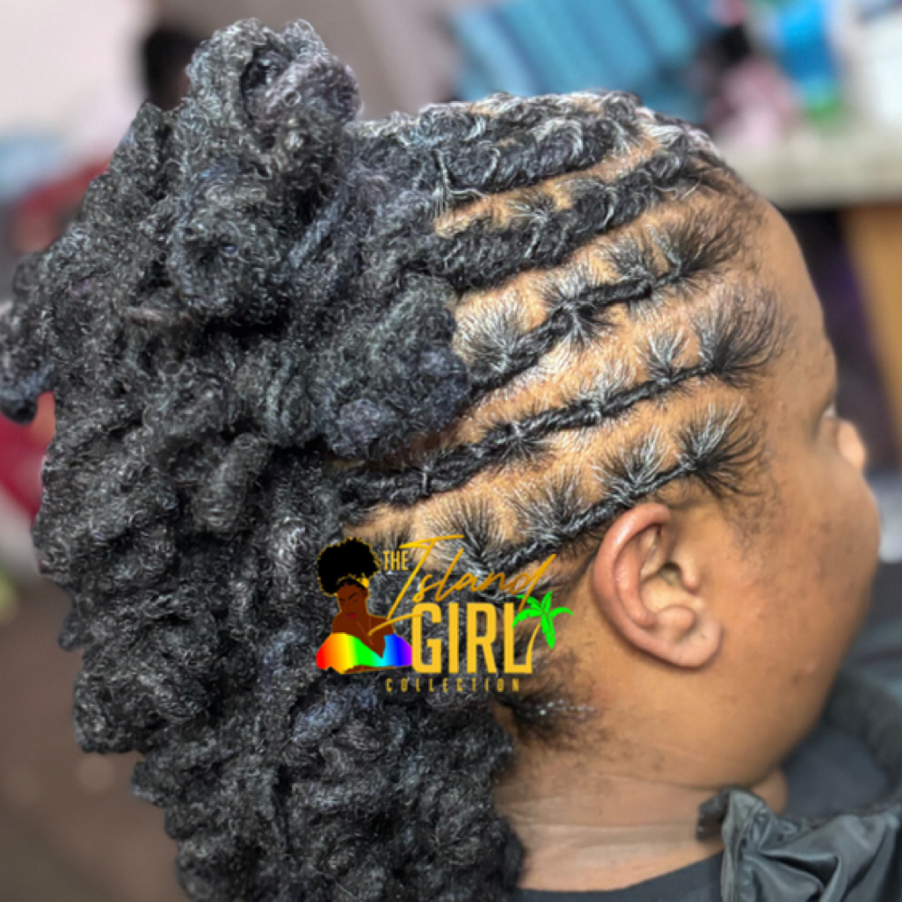 Flat Barrel Twist Mohawk (Curled En at The Island Girl Collection LLC in hinesville, GA