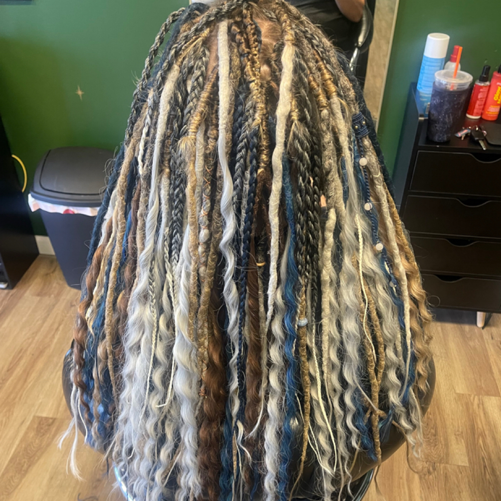 Full Dreadlock Install at Nevermore Hair Salon in Danielsville, GA