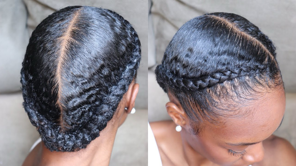 Two natural Hair braids
