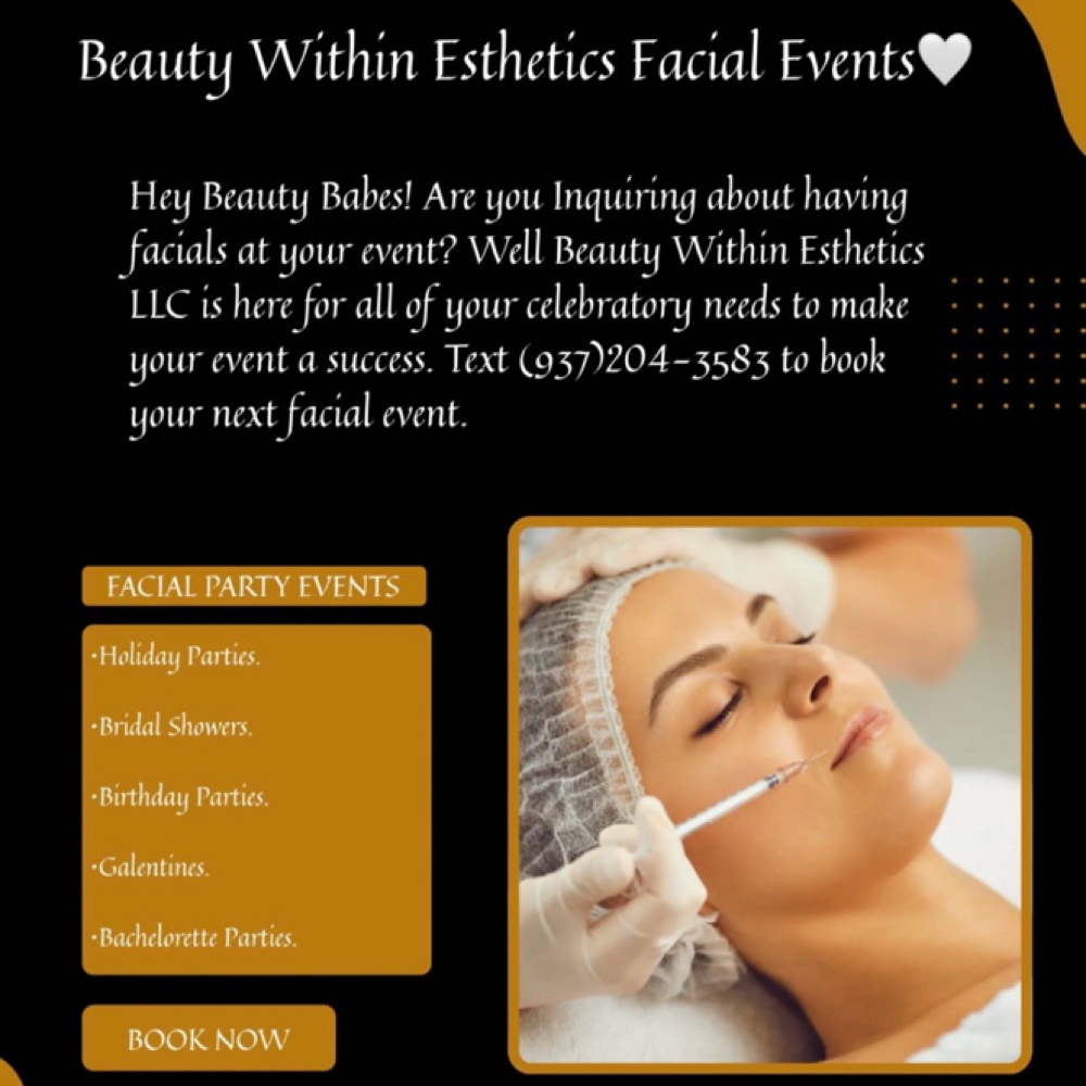 Event Parties at Beauty Within Esthetics LLC🤍 in Dayton, OH
