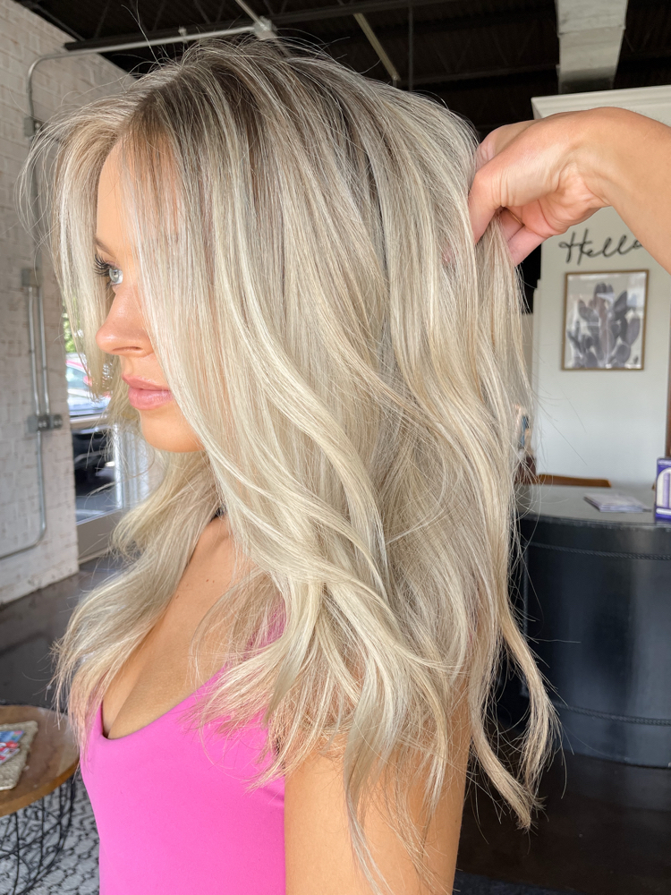 Partial Blonding Highlights