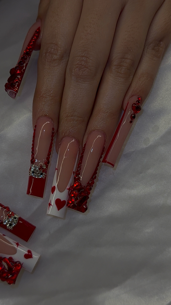 2XL -3XLong Acrylic Nails
