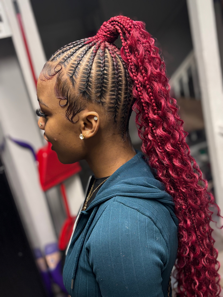 Medium Feed In Ponytail at BraidsByLici in Kansas City, MO