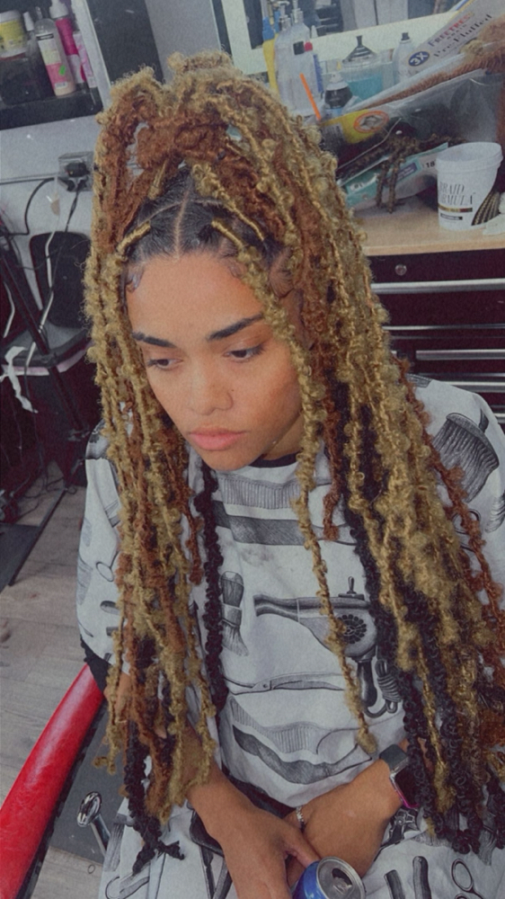 Medium Butterfly Locs Mid Back