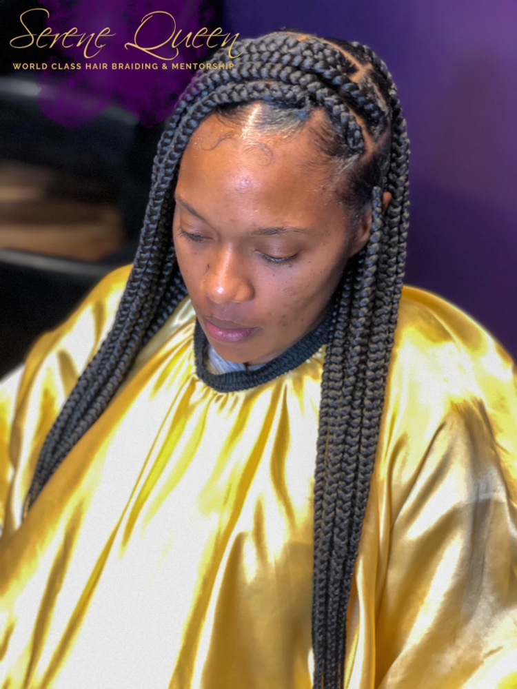 Large Knotless Braids