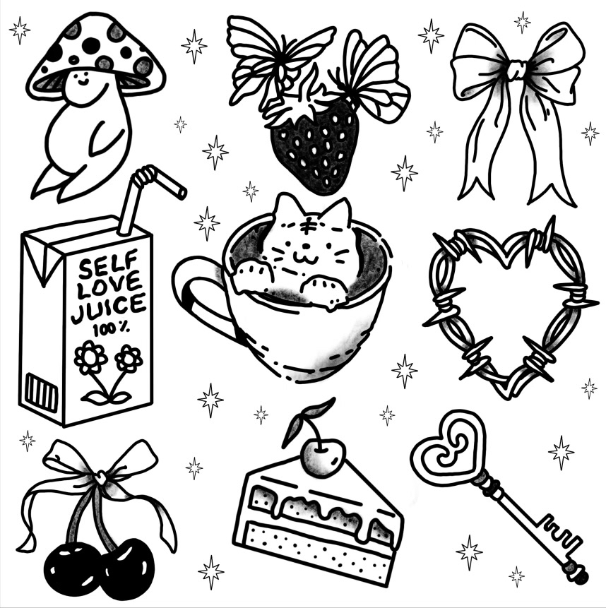 $50 Flash Apprentice Cuties Tattoo