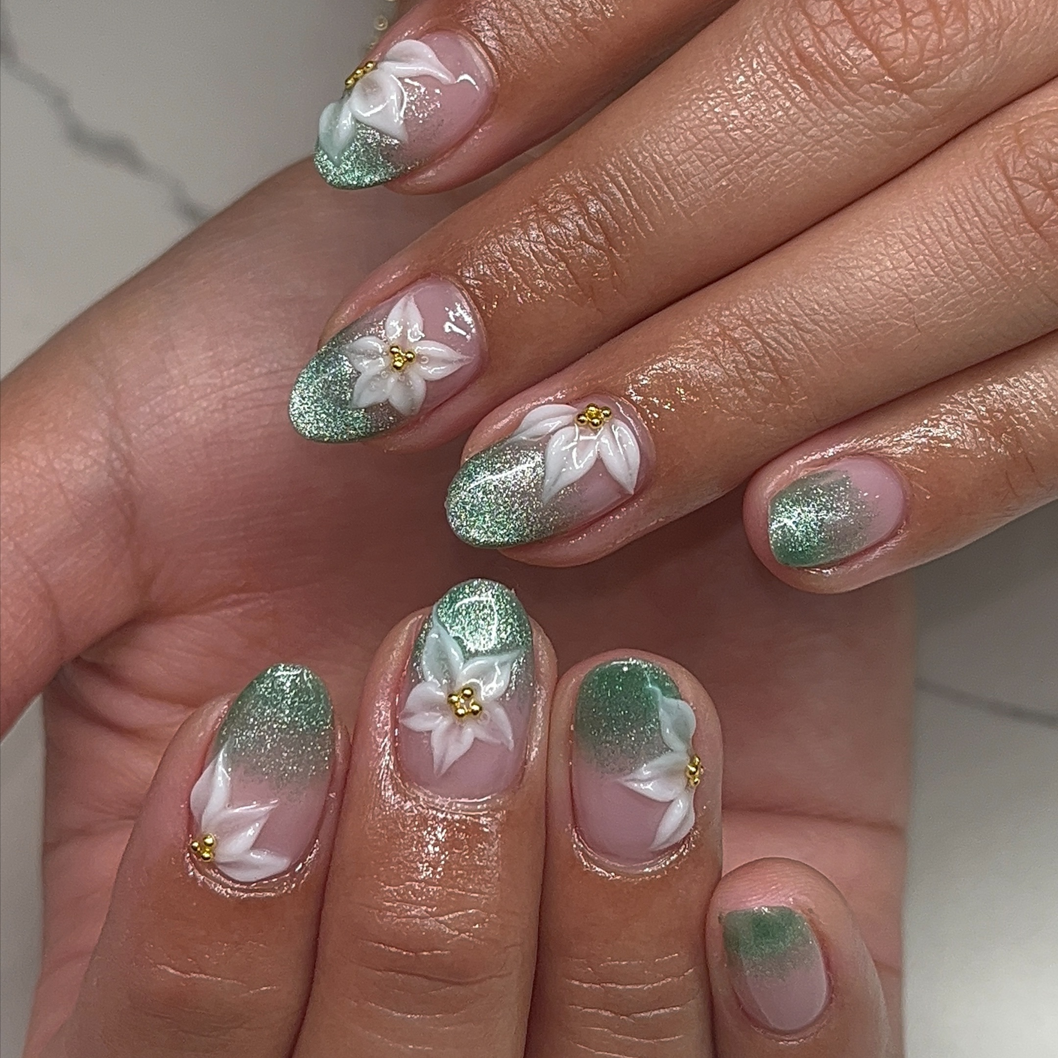 Builder Gel w/ Design at @gelnailsbyjay in Fullerton, CA