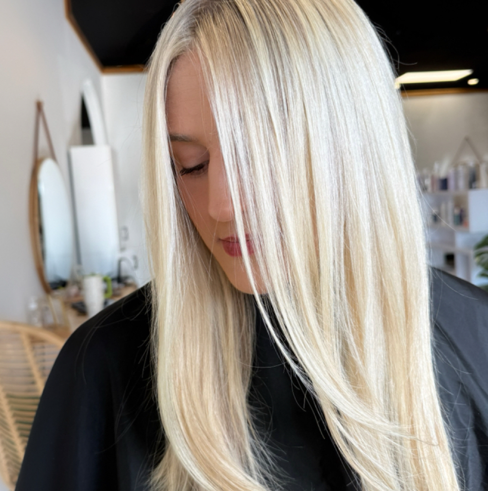Blonding Transformation at Painted By Jordan in Burlington, NC