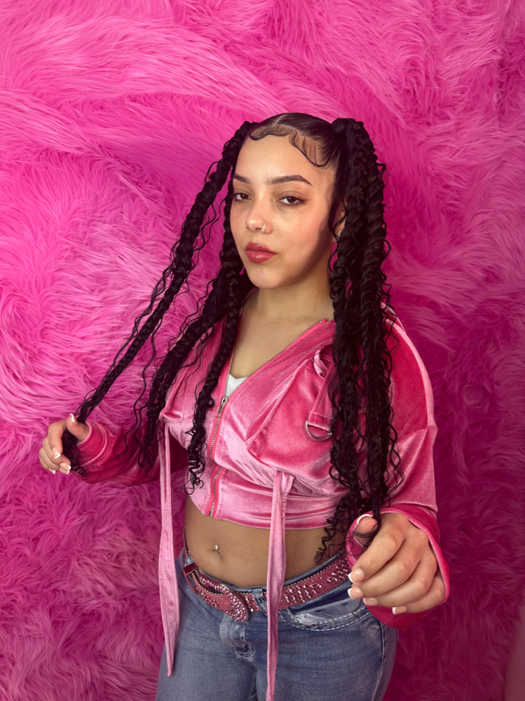 4 Double Bohemian Braids