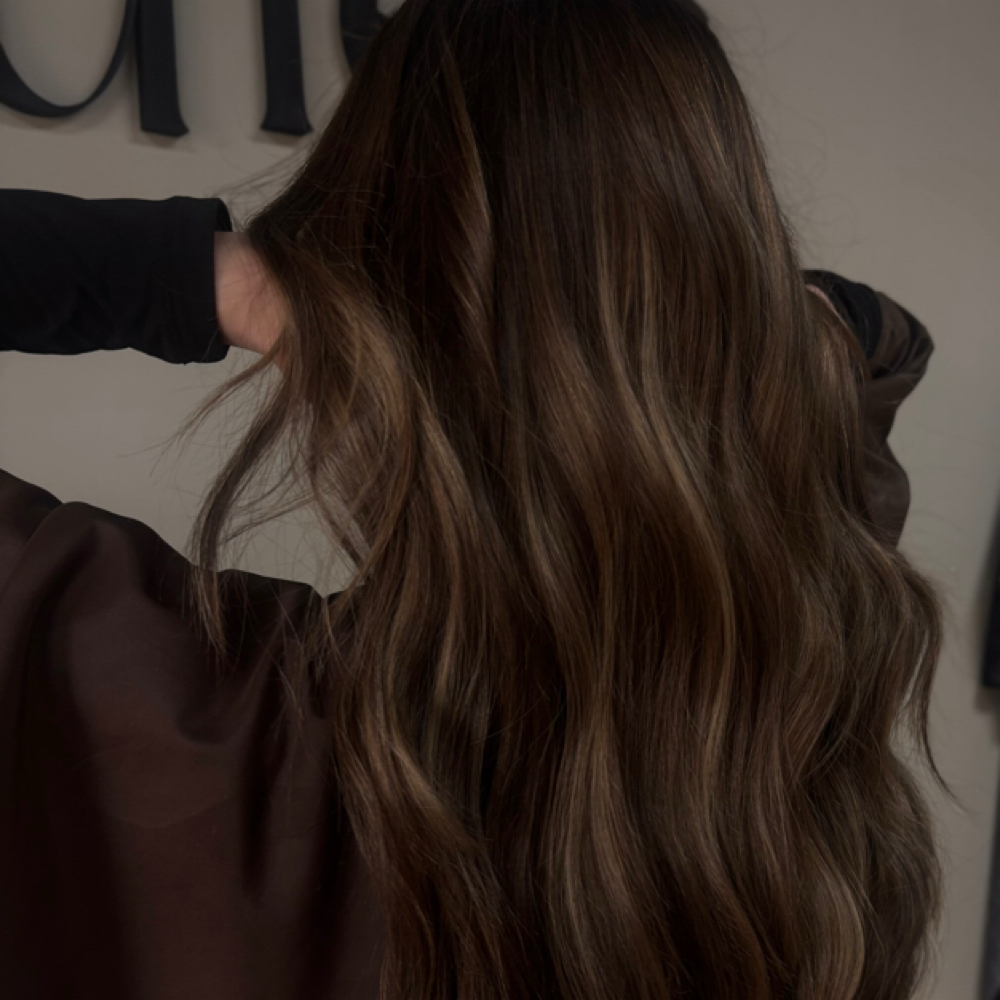 Reverse Balayage at goldies hair studio in Simpsonville, SC