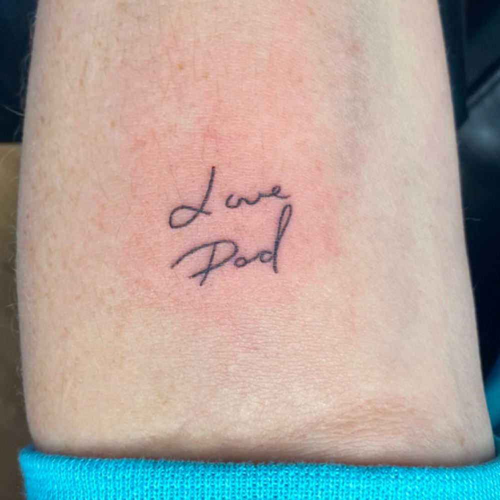 Small Simple Line Tattoo at Rebellious Makeup by Morgan in Elwood, IN